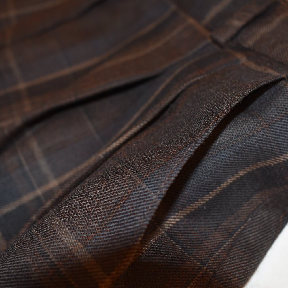 Ralph Lauren 100% Pure New Wool Women's Brown Plaid Dress Pants Size 4 - Picture 15 of 16